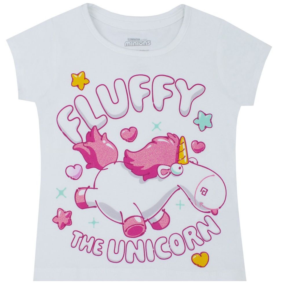 Playera Manga Corta con Diseño Minions para Niña