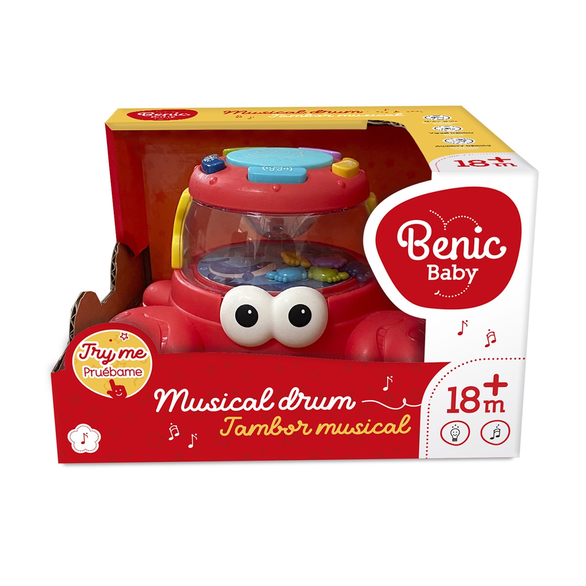 Benic Baby Cangrejo con Tambor con Luz Y Música