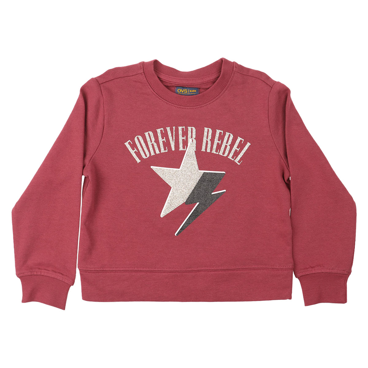 Suéter Estampado Forever Rebel Algodón Ovs Niña Toddler