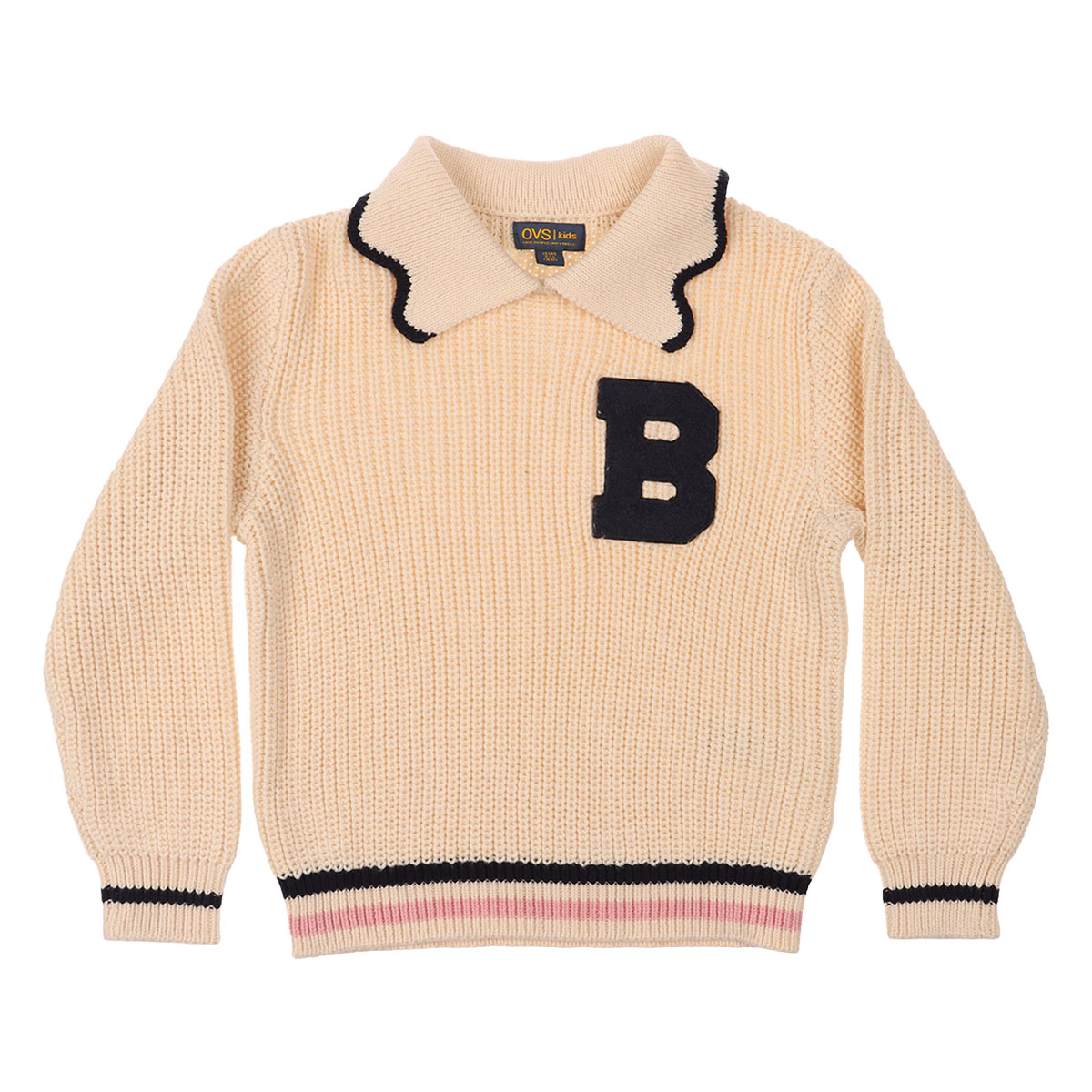 Blusa Manga Larga Colegial Polo Varsity Ovs Niña Toddler