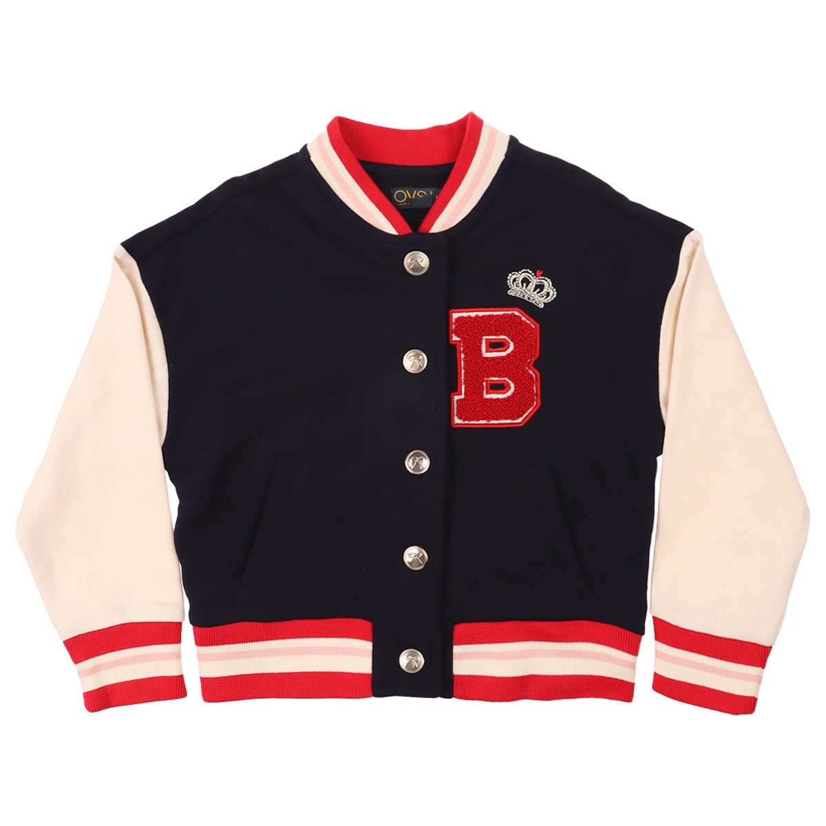 Chamarra Bomber Escolar Algodón Ovs Niña Toddler