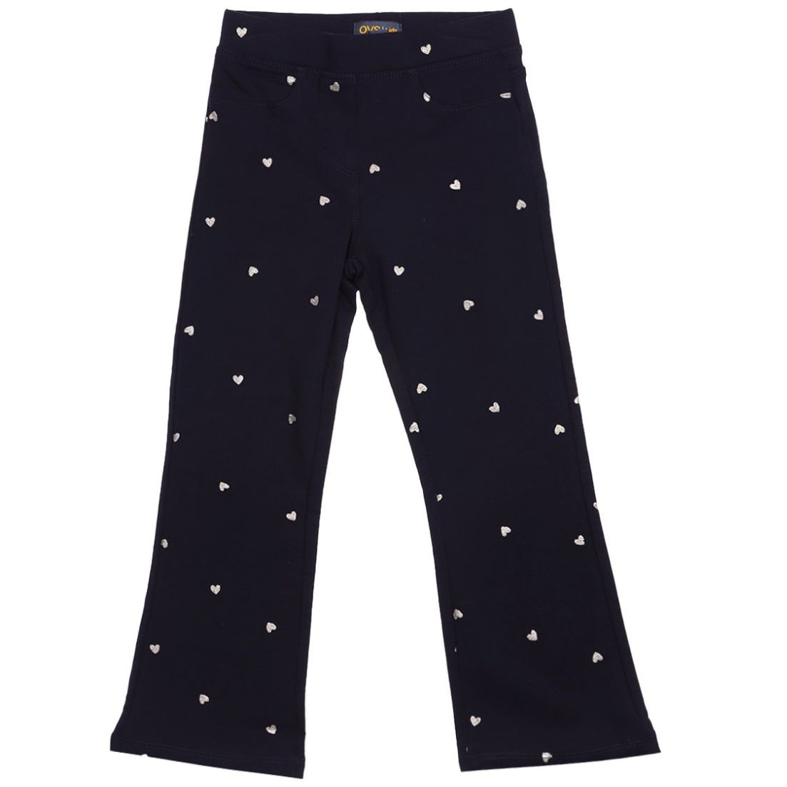 Legging Flare Estampado Corazones Algodón Ovs Niña Toddler