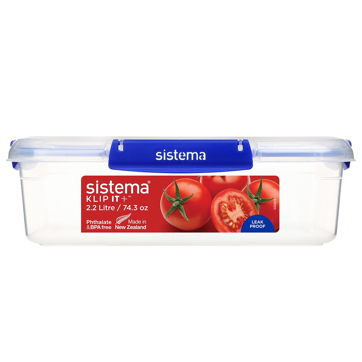 Hermético Rectangular Klip It Plus 2.2 Lt Sistema