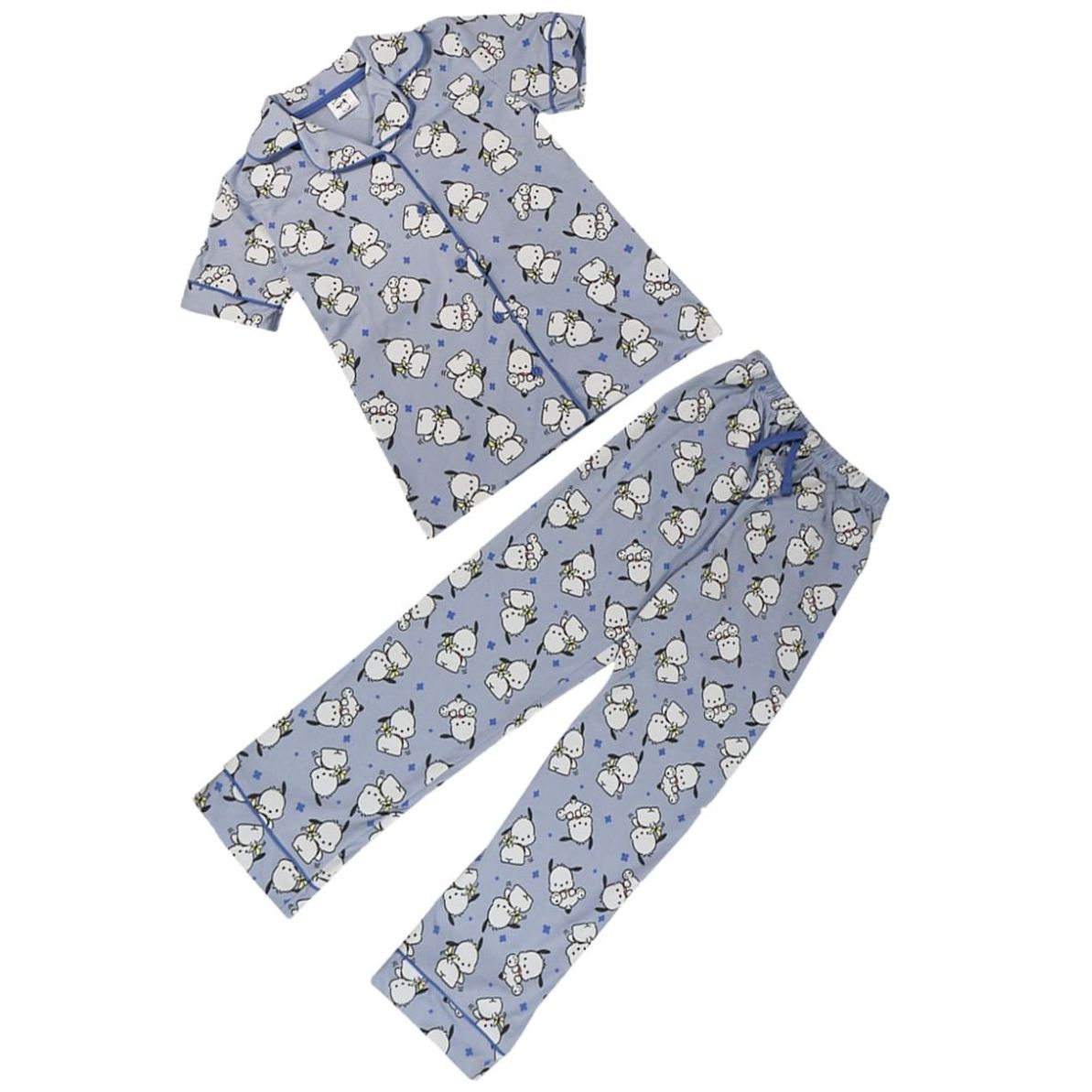 Pijama de Camisa Manga Corta y Pantalón con Diseño Pochacco Kitty para Niña