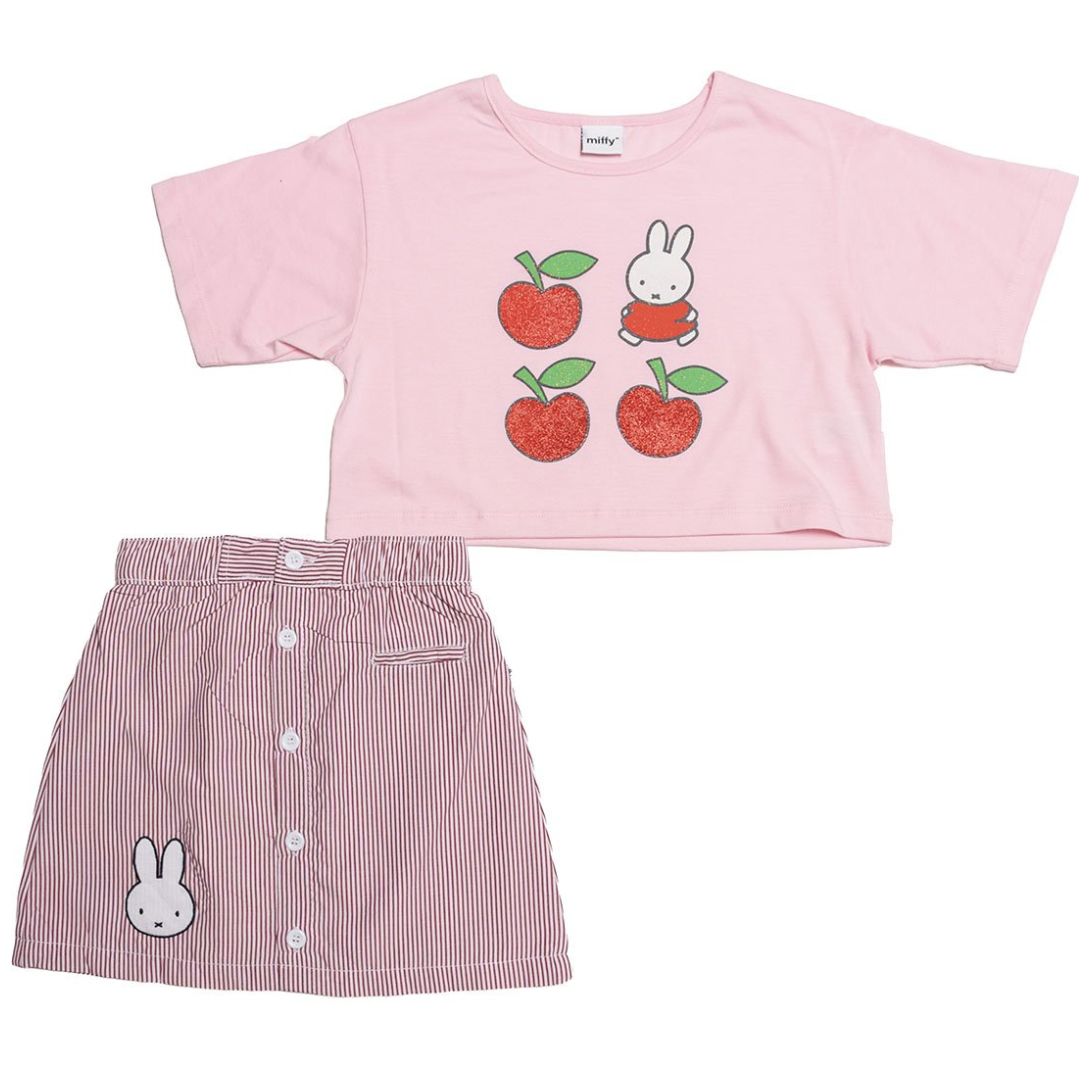 Conjunto de Playera y Falda con Diseño Miffy para Niña