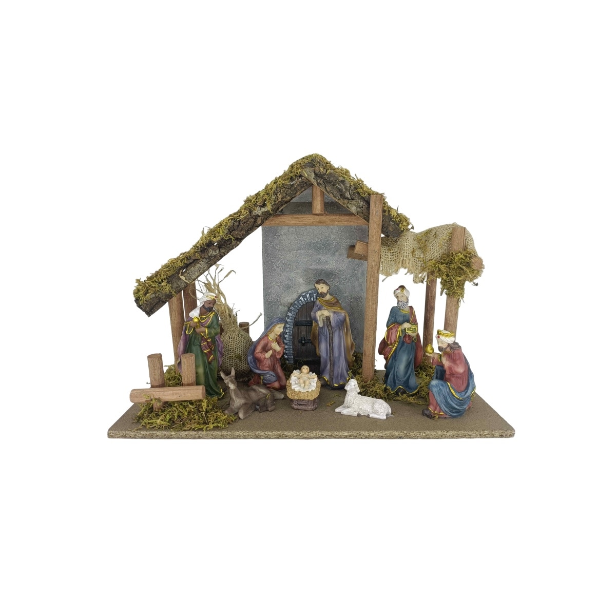 Establo de Madera con Nacimiento de Resina Atlas
