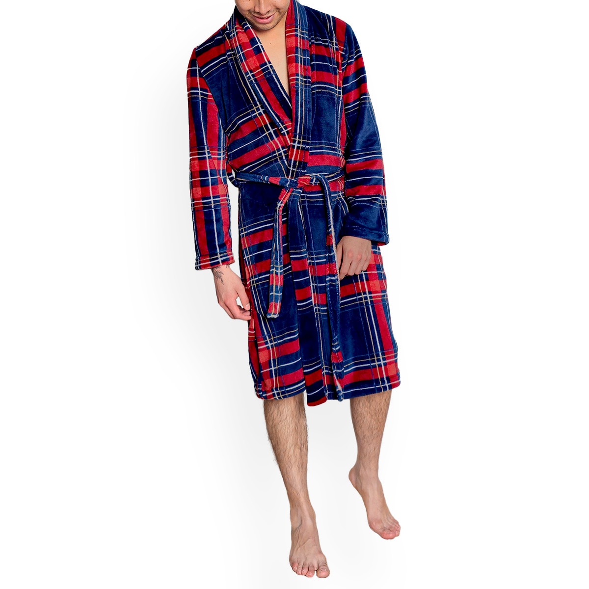 Bata en Algodón Cuadros Azul Oscuro Combinado O'neill para Hombre