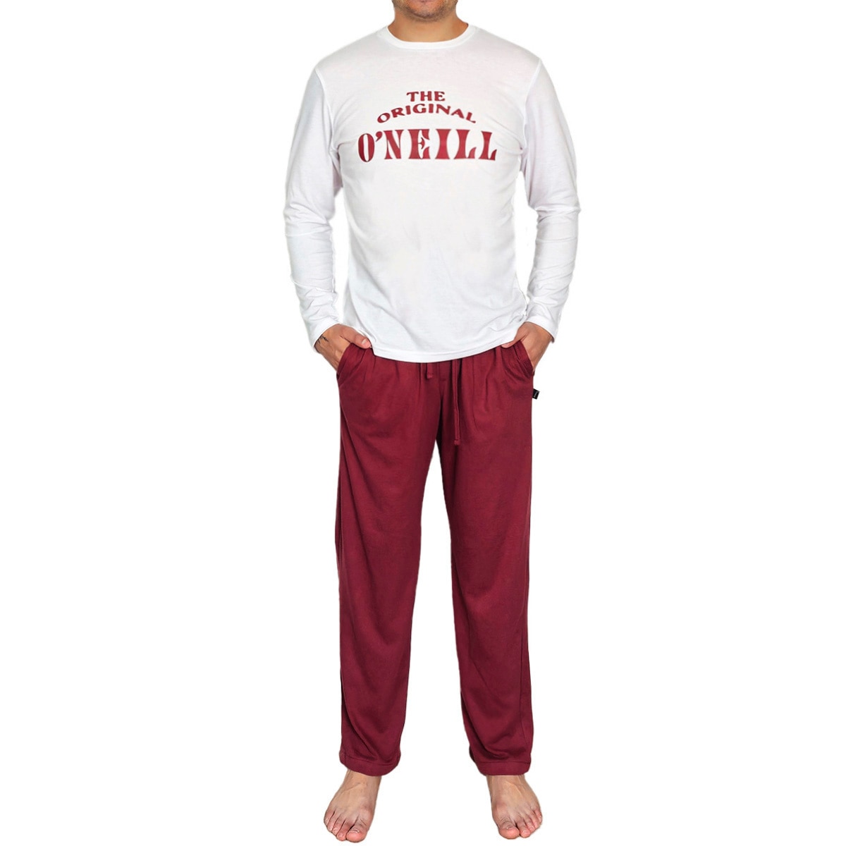 Pijama de Playera Manga Larga y Pantalón Diseño O'neill para Hombre