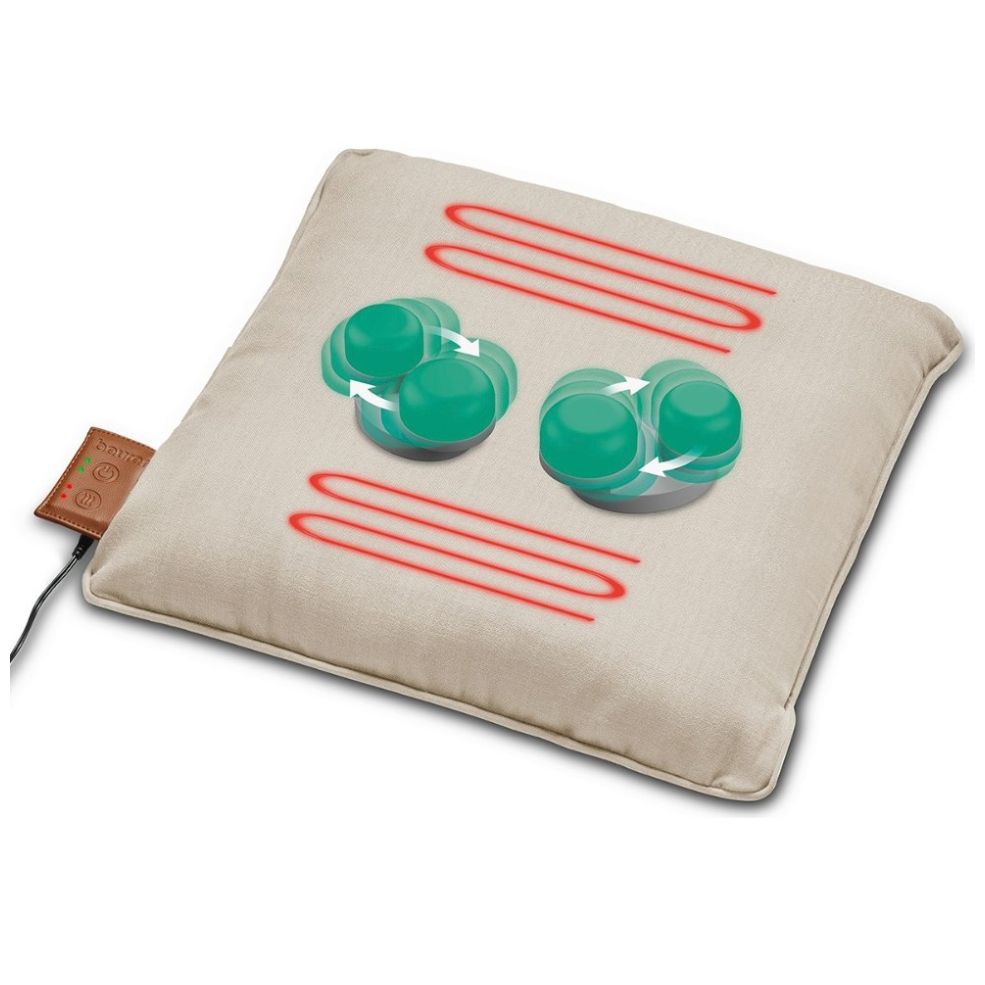 Cojín de Masaje Mg139 Beige con Función de Calor Beurer