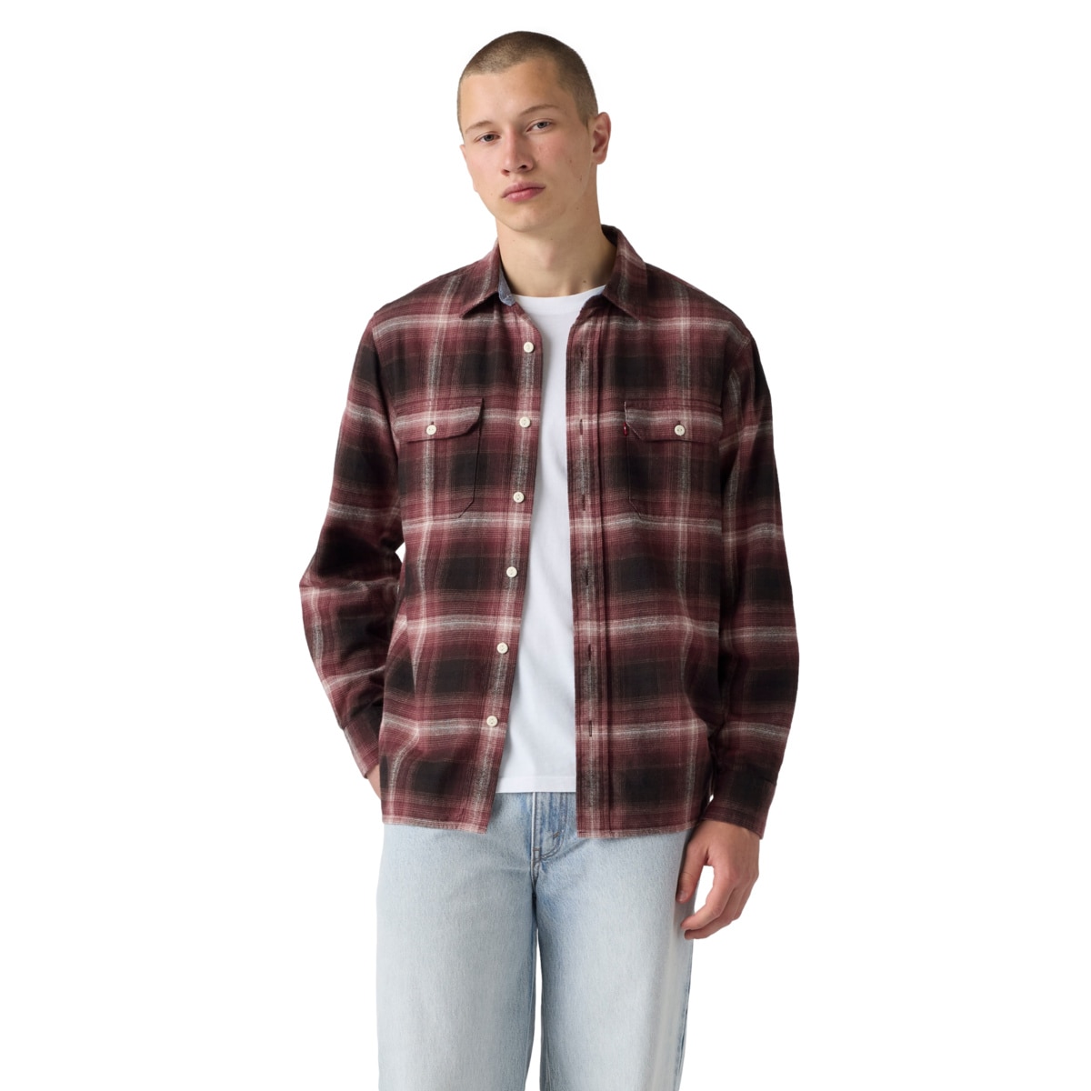 Sobrecamisa Clásica Worker Levi’S Cuadros Rojo Manga Larga para Hombre