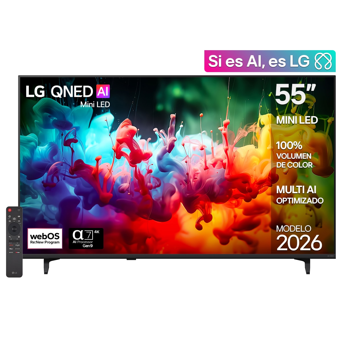 Pantalla LG 55 Qned74 Miniled 4K