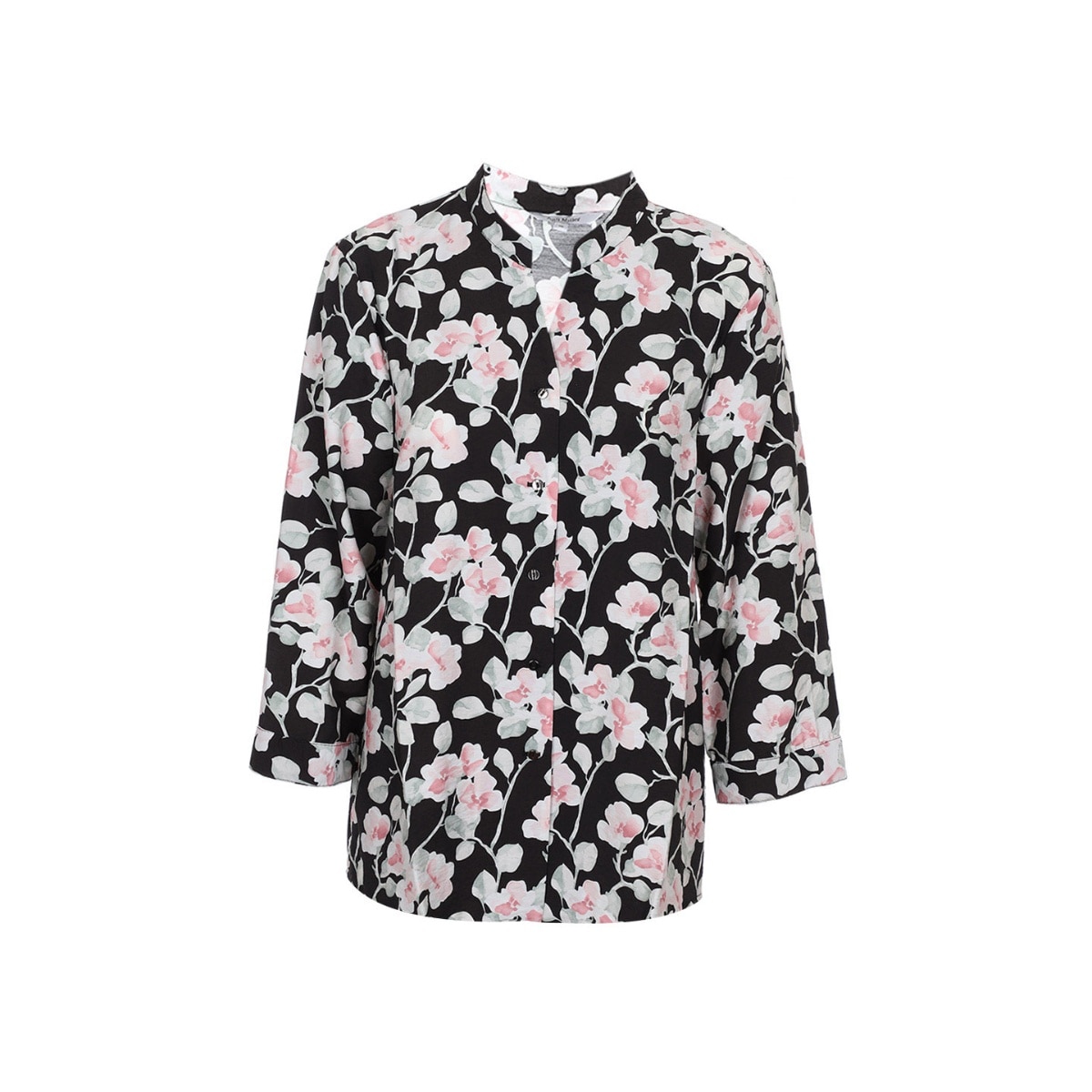 Blusa Cuello Mao Estampada Ann Miller para Mujer Curvy