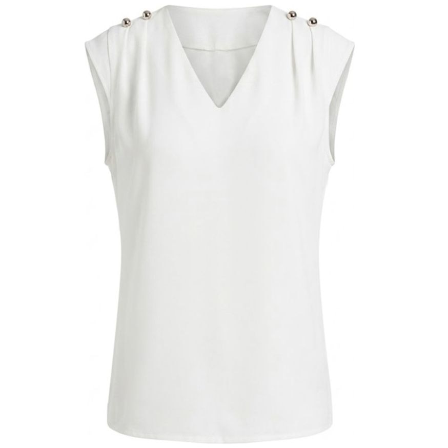 Blusa Lisa Escote V Chaps para Mujer