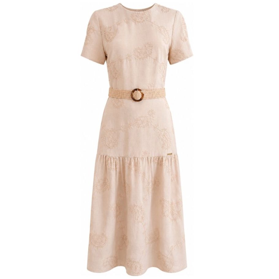 Vestido con Bordado Chaps para Mujer