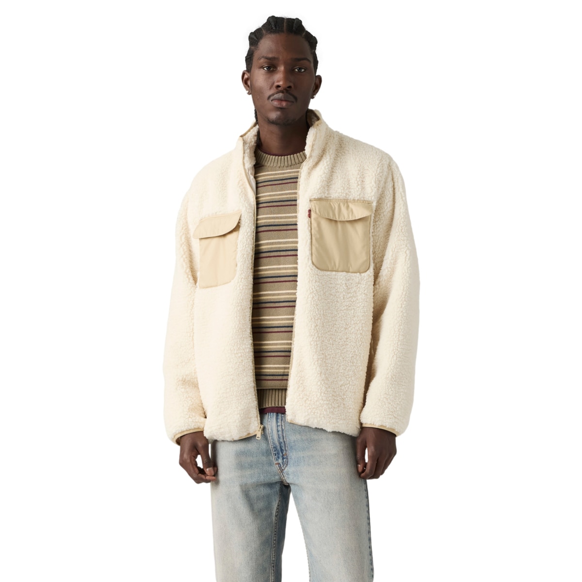 Levi’S® Chamarra Campo Sherpa Relaxed Fit Hueso para Hombre