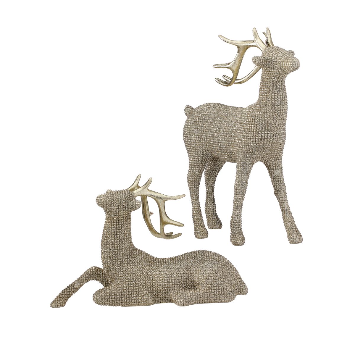 Venado con Glitter Diamante de Resina Surtido 2/ast Regency