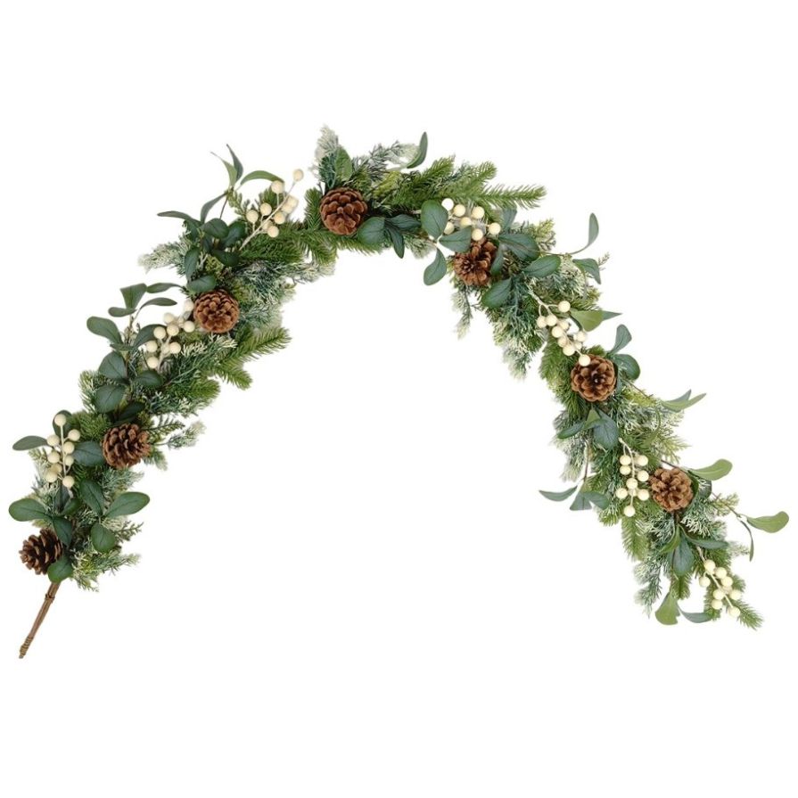 Guirnalda Decorativa Navidad Vintage Home White Berry 152 Cm