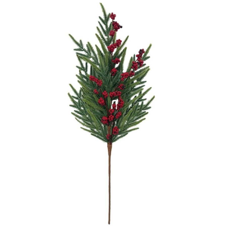 Rama Decorativa Navidad Vintage Home Pine With Berry