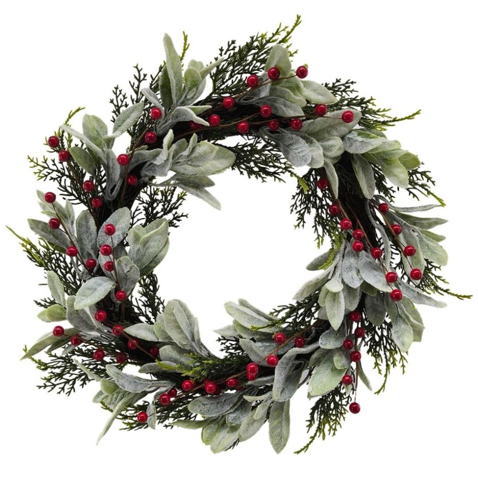 Corona Navidad Vintage Home Berries