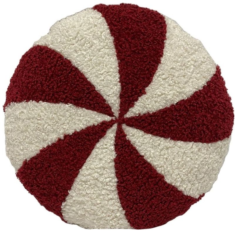 Cojín Decorativo Navidad Vintage Home Round Candycane
