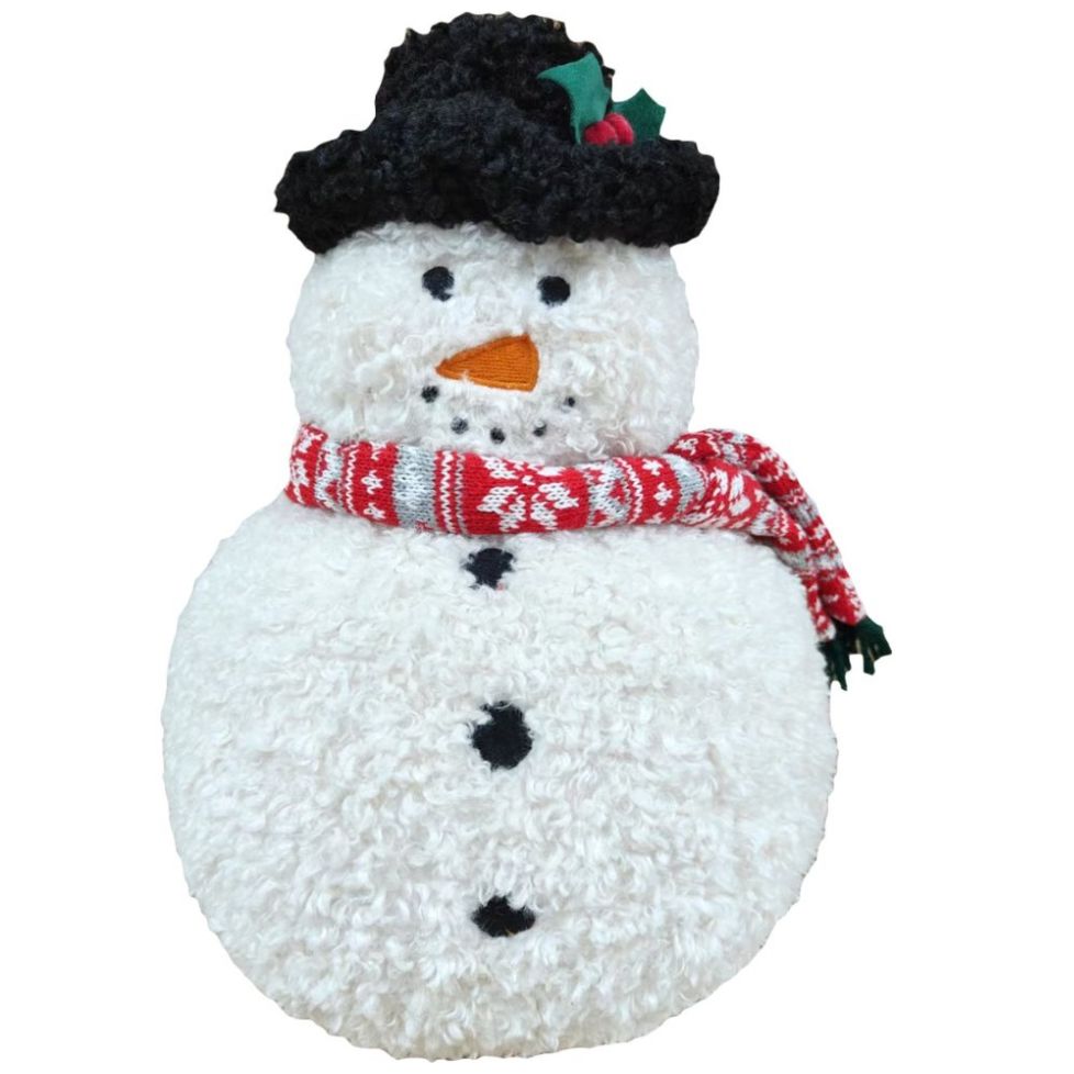 Cojín Decorativo Navidad Vintage Home Snowman 3D