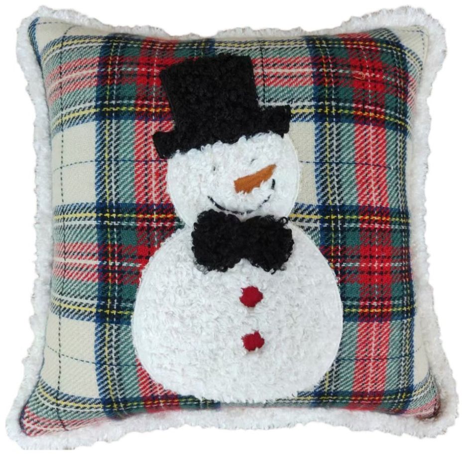 Cojín Decorativo Navidad Vintage Home Snowman