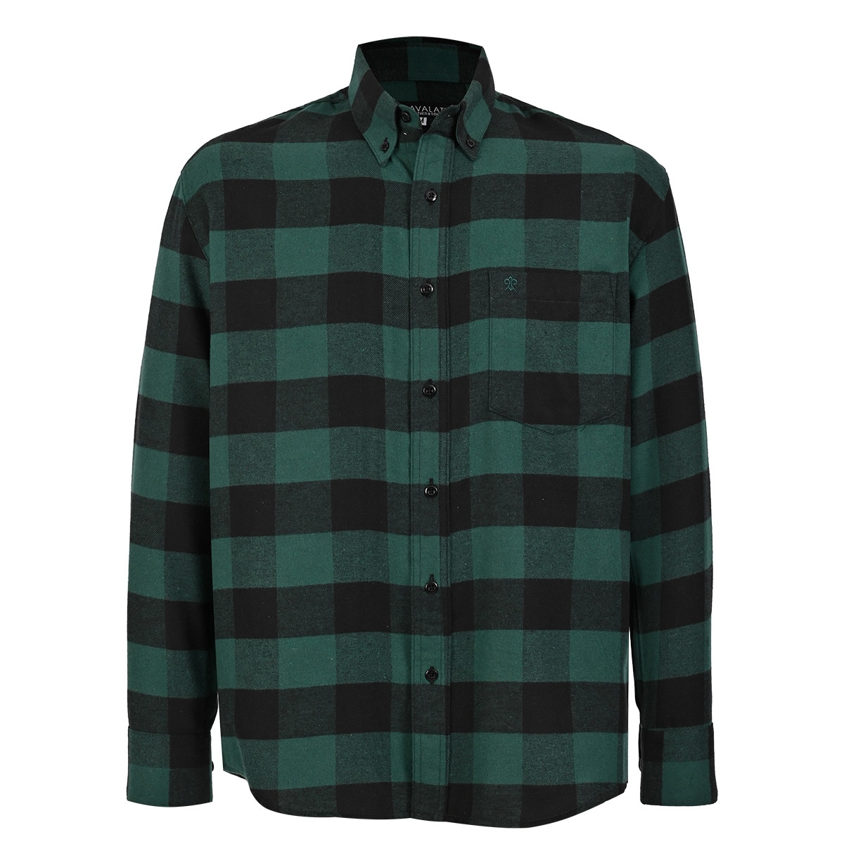 Camisa Casual Relaxed Fit en Franela Inviernal Cavalatti para Hombre