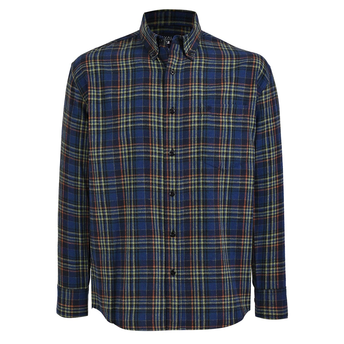 Camisa Casual Relaxed Fit en Franela Inviernal Cavalatti para Hombre