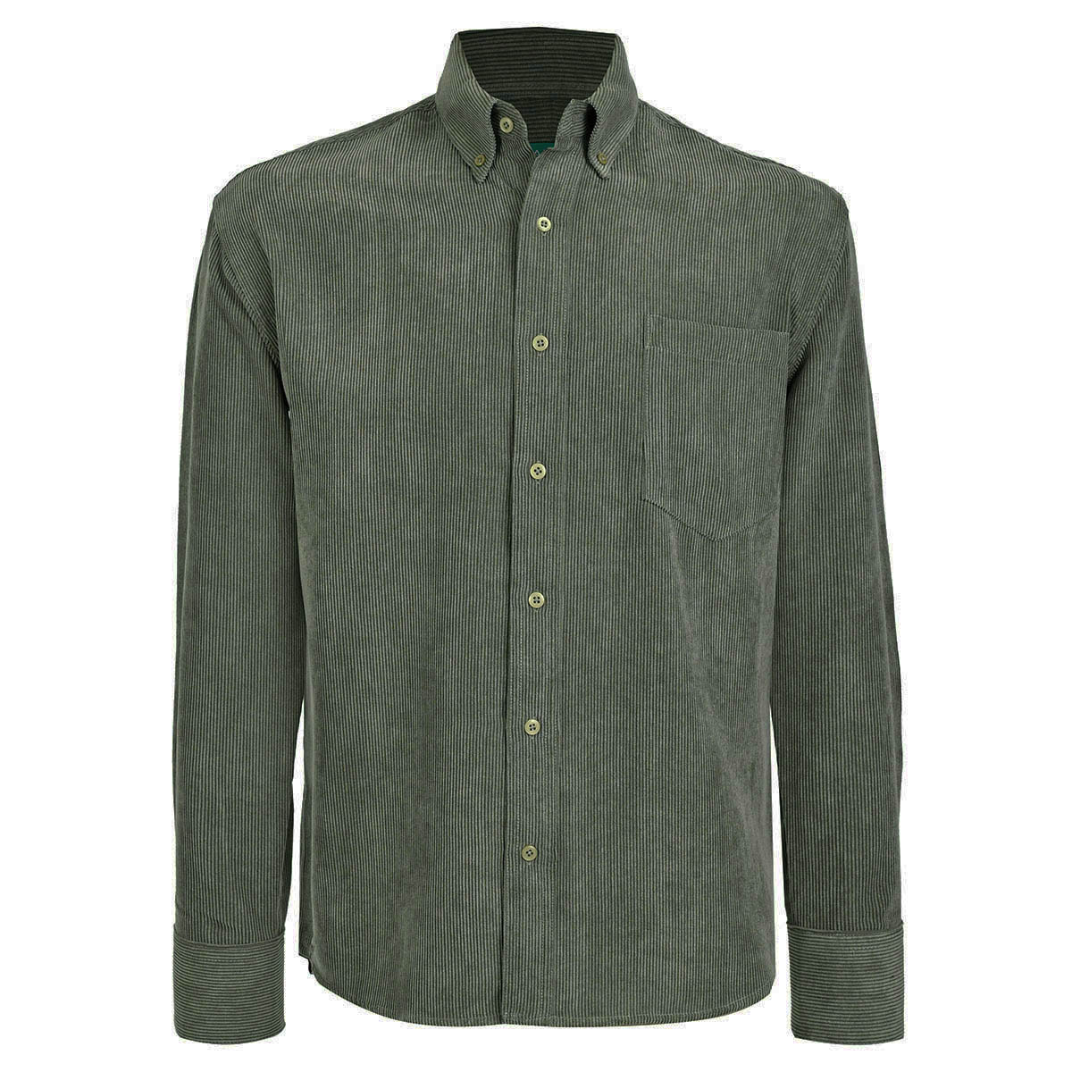 Camisa Casual Relaxed Fit de Pana Inviernal Cavalatti para Hombre