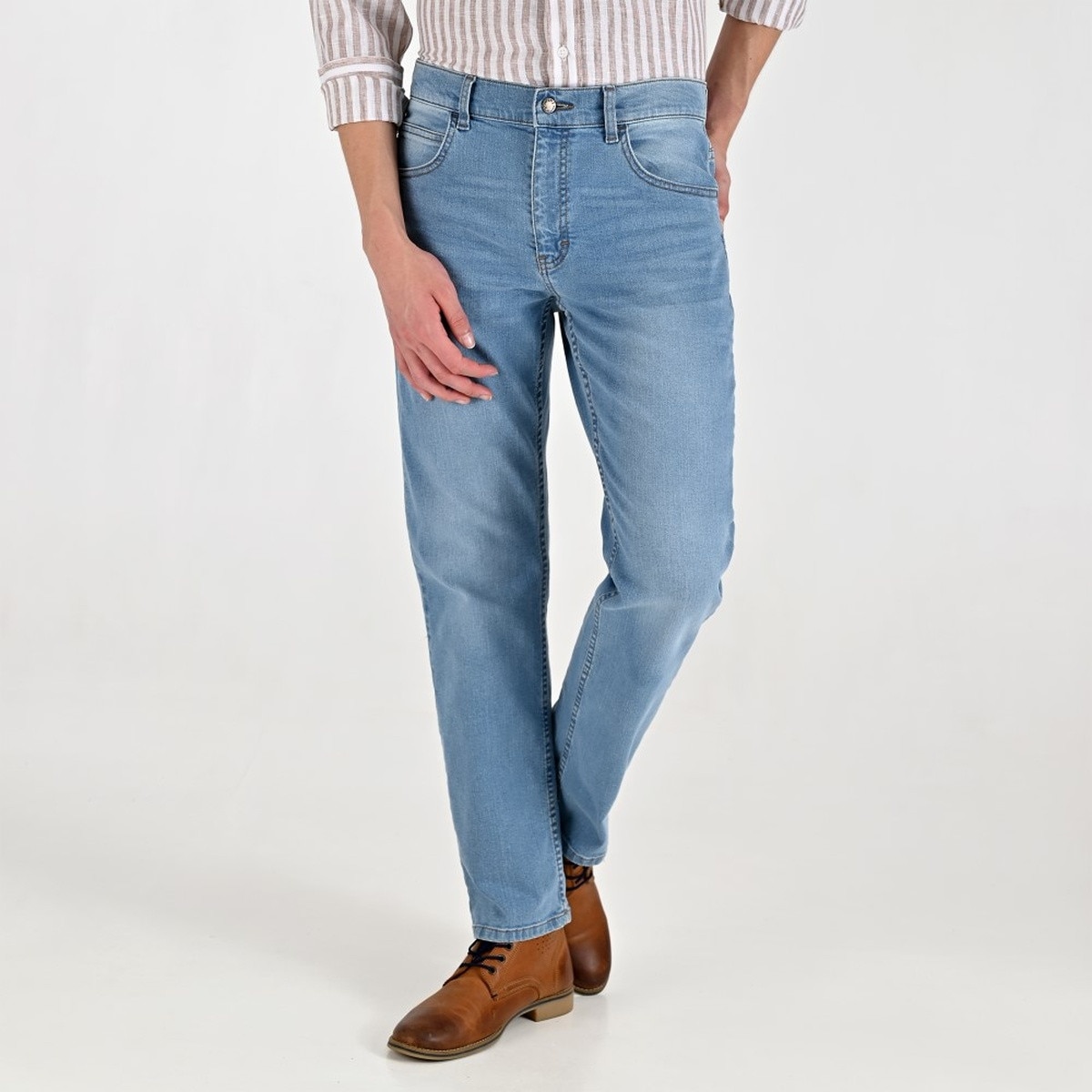 Jeans Corte Regular Supply Azul Medio para Hombre