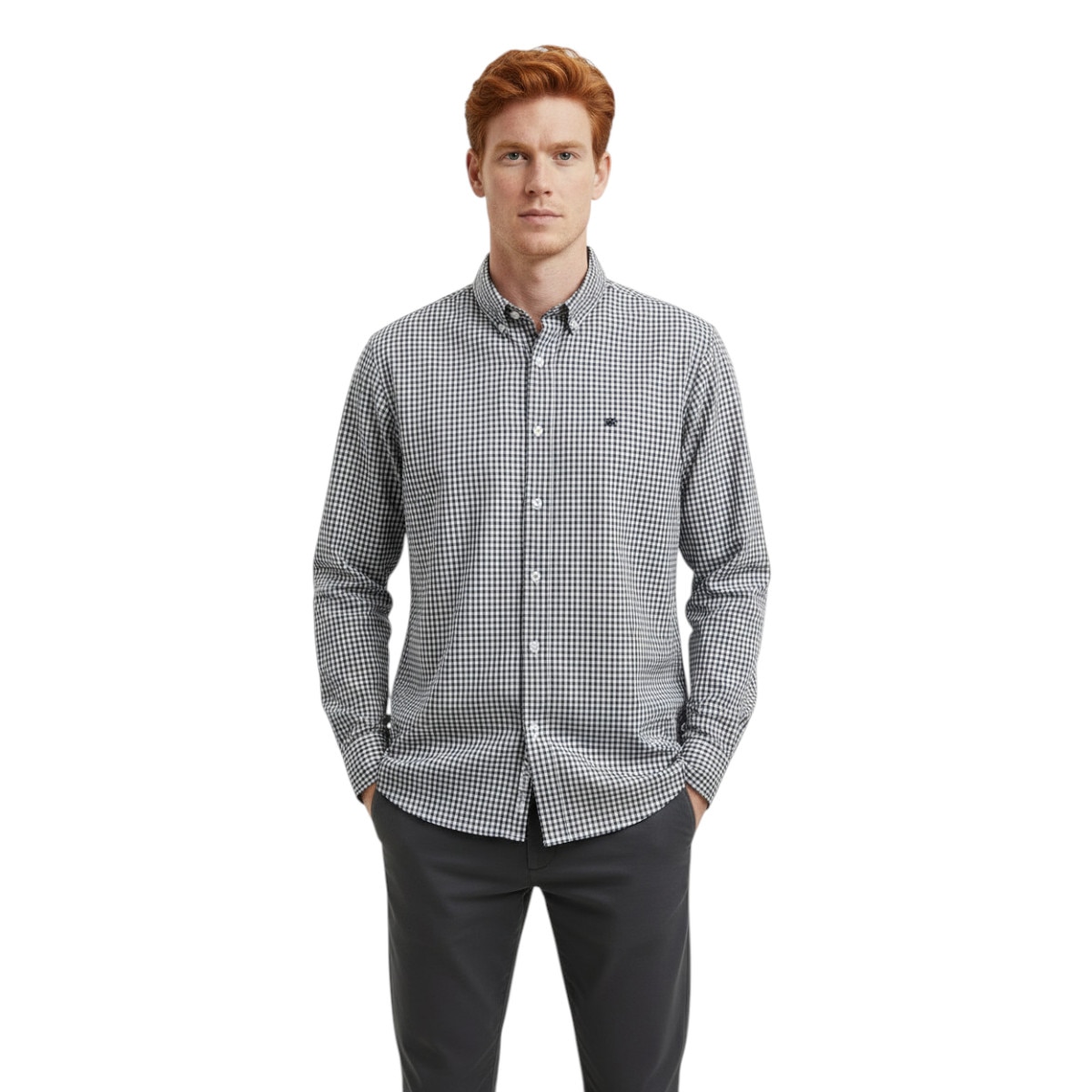 Camisa Regular Fit Kenneth Cole Ny Manga Larga para Hombre