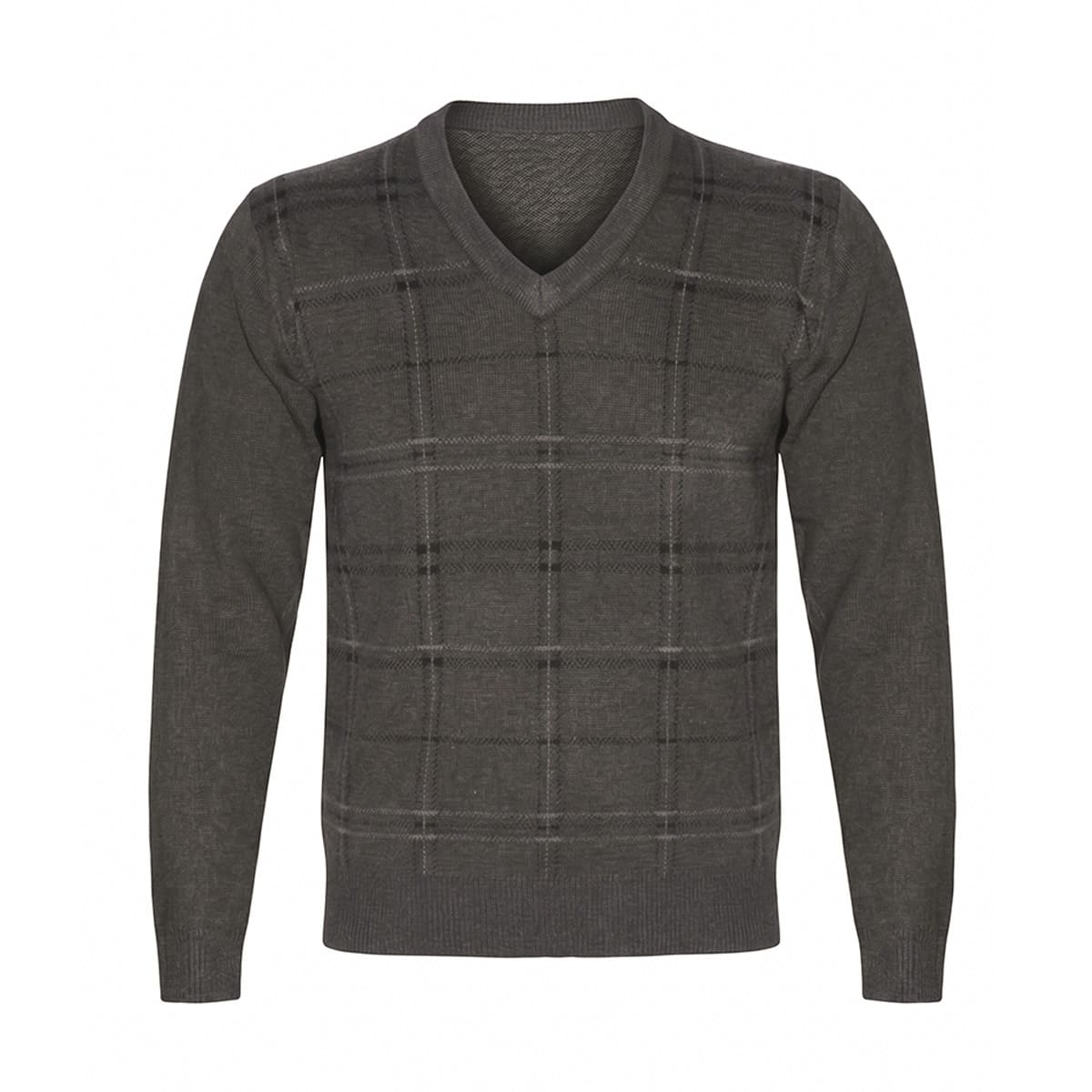 Suéter Regular Fit Casual de Cuadros Ecofmen para Hombre