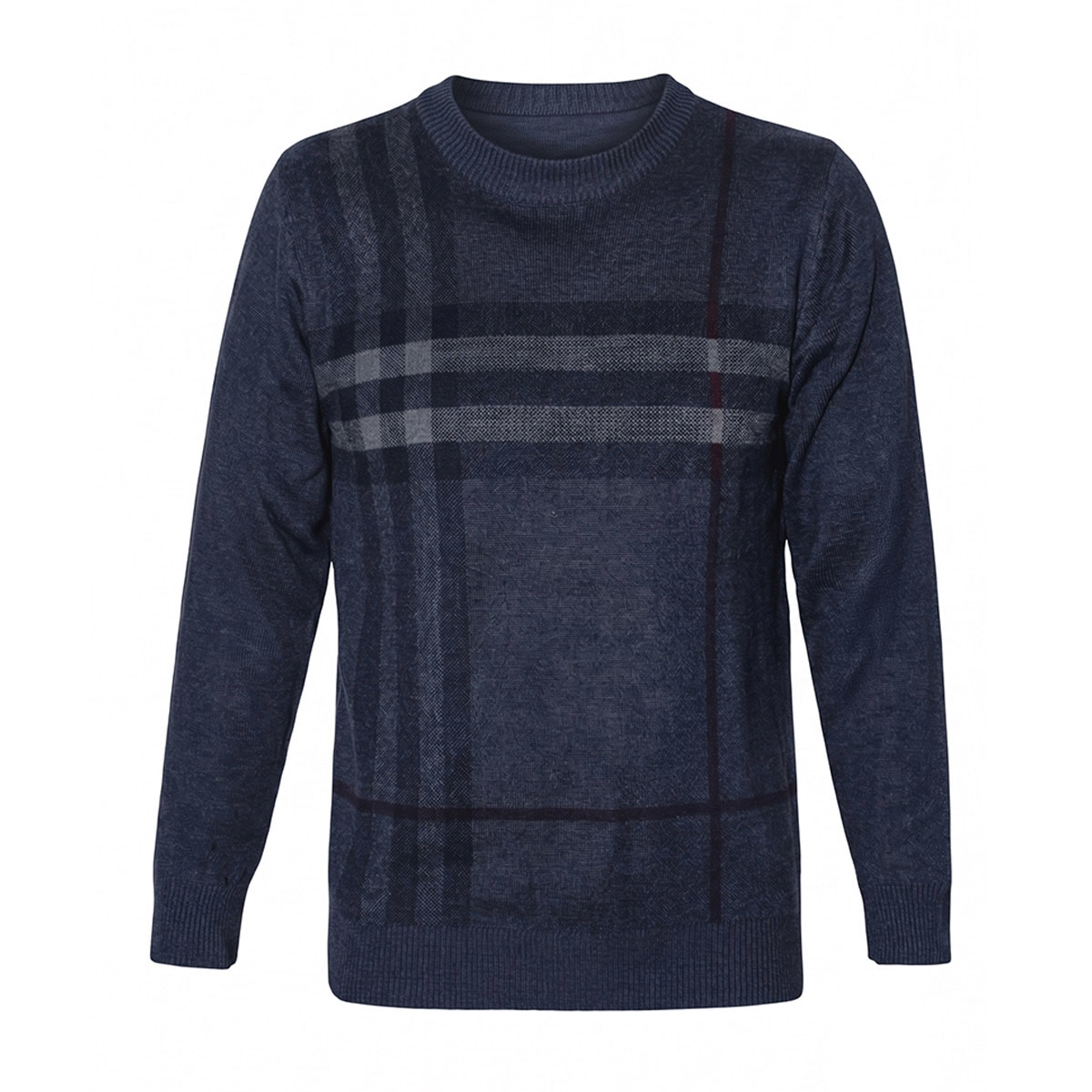 Suéter Regular Fit Casual de Cuadros Ecofmen para Hombre