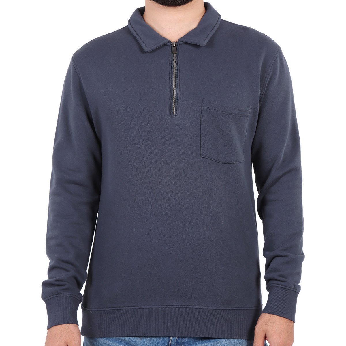 Sudadera con Medio Cierre y Bolsillo J.opus para Hombre