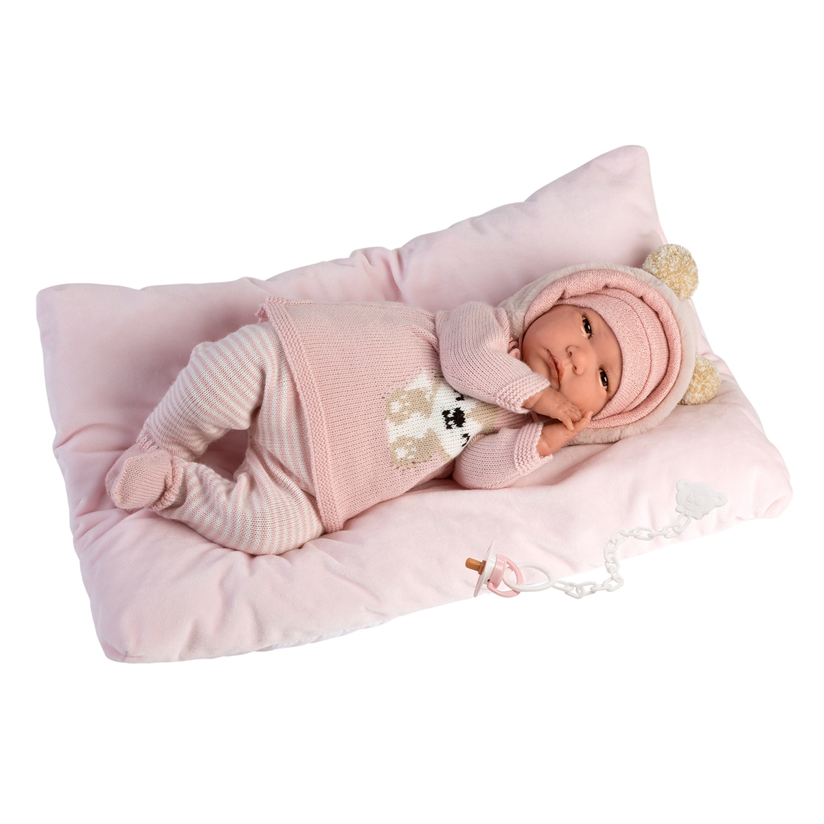 Muñeca Reborn Pijama Rosa Llorens