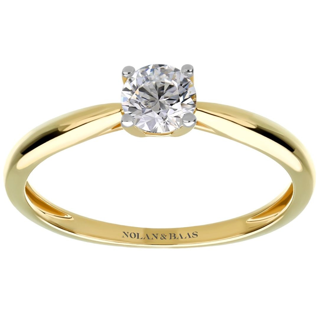14Kt Anillo Oro Amarillo 0.40 Qts