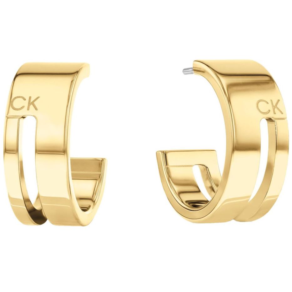 Aretes Mujer Acero Geometric Essentials Dorado Calvin Klein