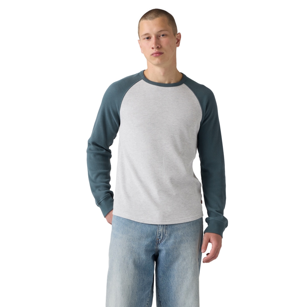 Levi’S® Playera Thermal para Mujer Regular Fit Gris para Hombre