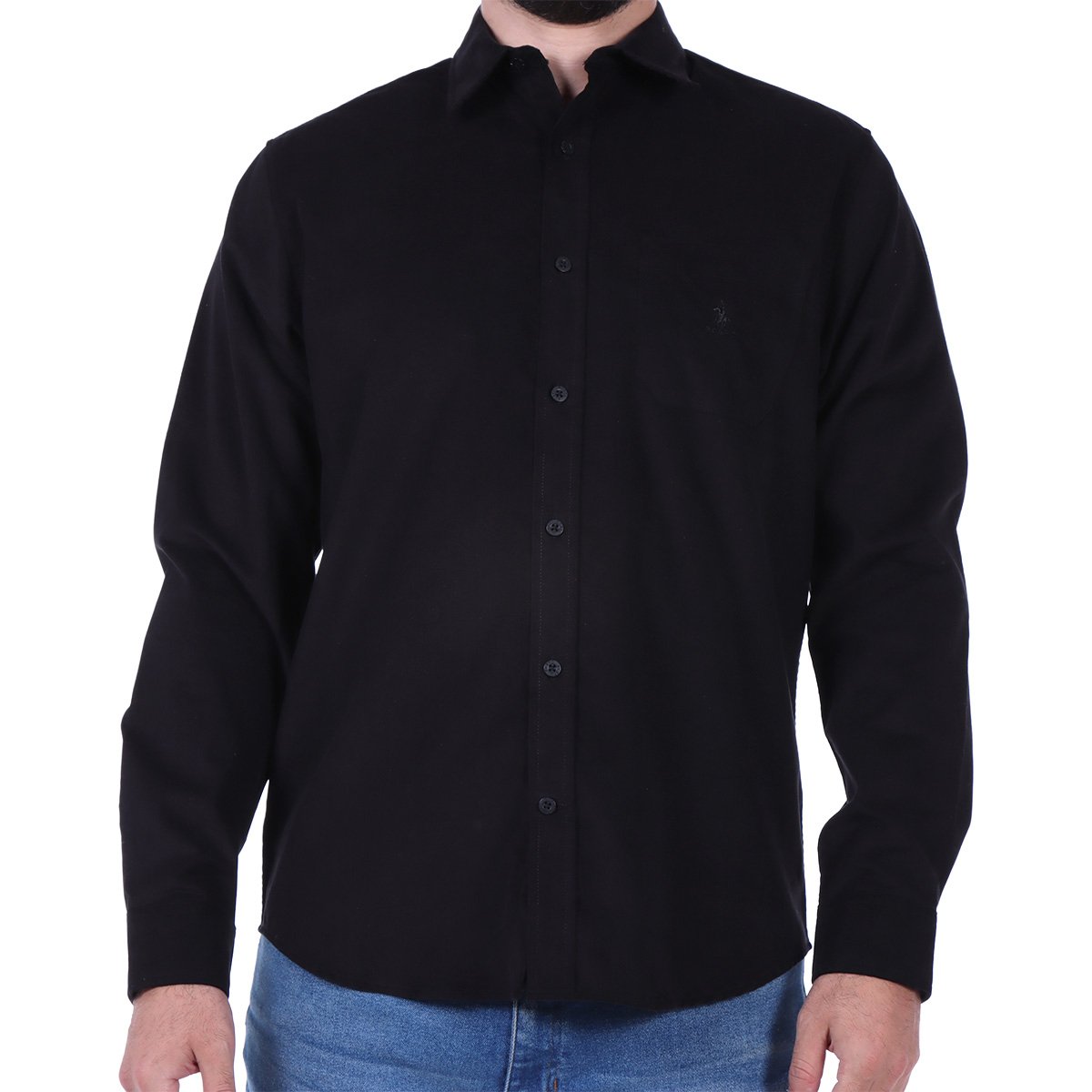 Camisa de Algodón Logo Bordado Polo Club para Hombre