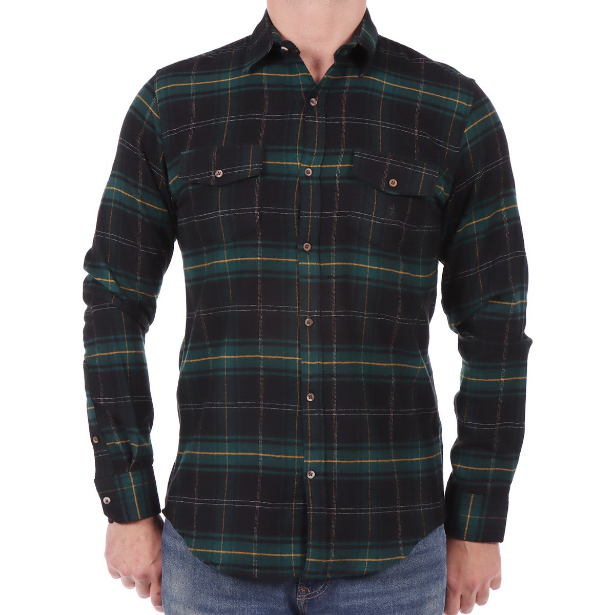 Camisa de Franela a Cuadros Polo Club para Hombre