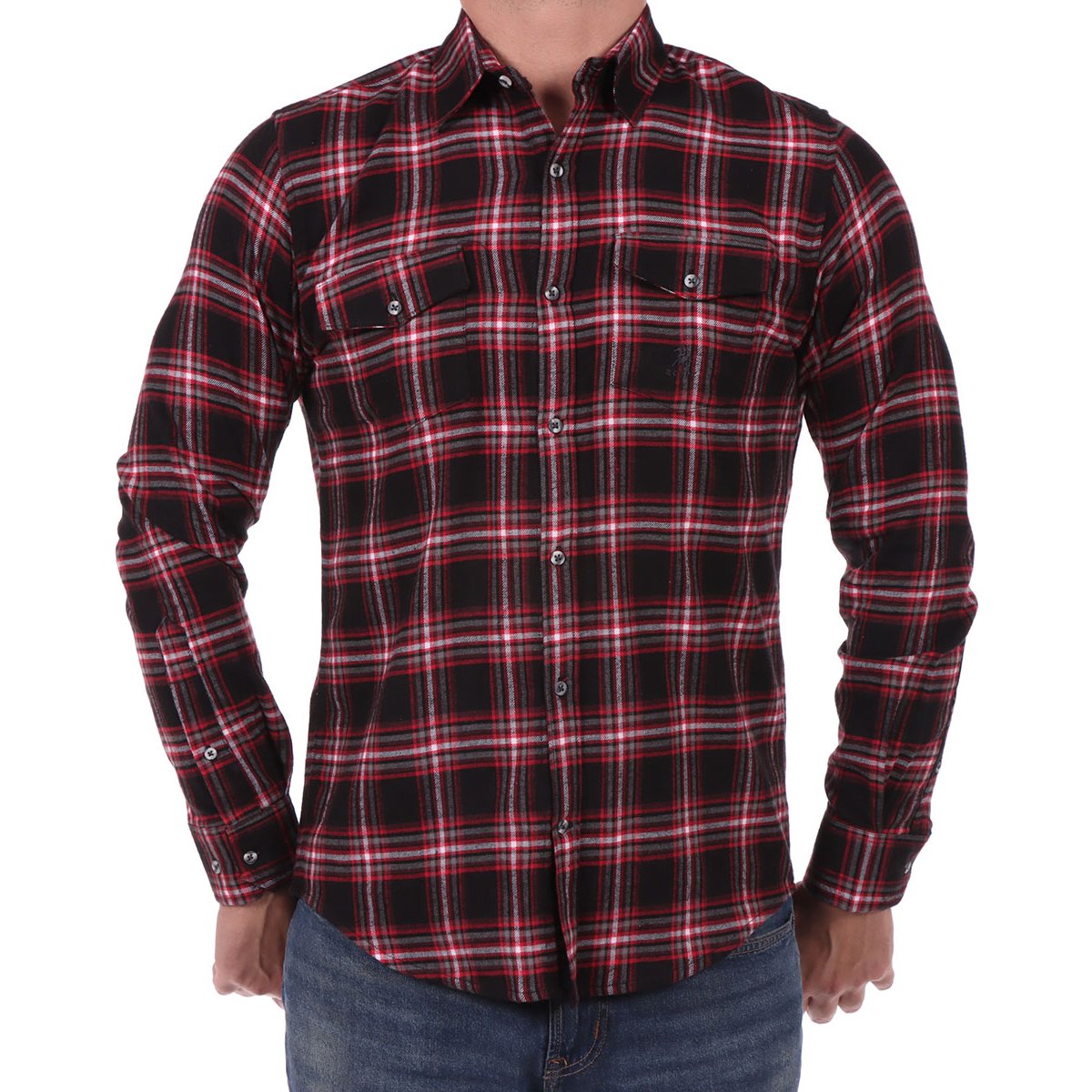 Camisa de Franela a Cuadros Polo Club para Hombre