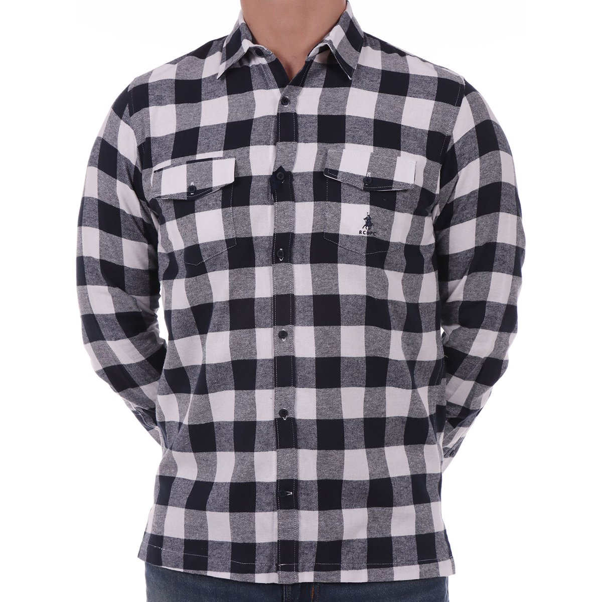 Camisa de Franela a Cuadros Polo Club para Hombre