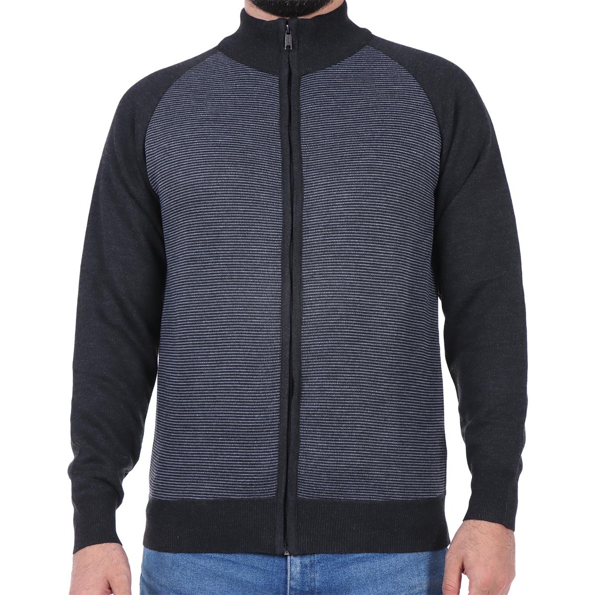 Suéter Bicolor con Cierre y Cuello Alto Ted Lapidus para Hombre