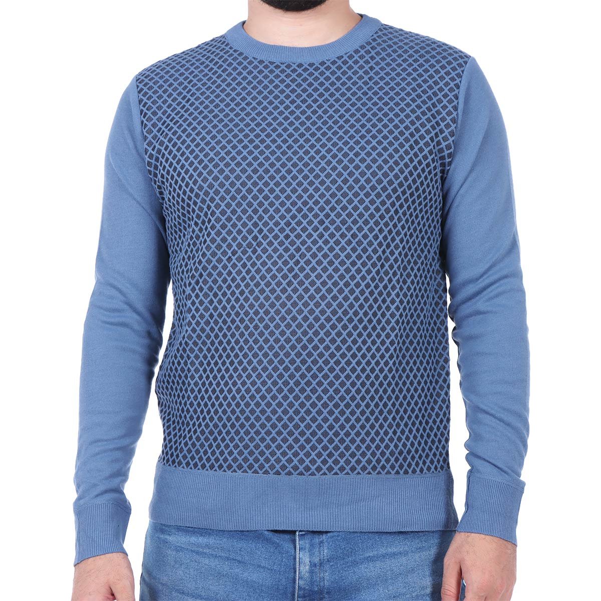 Suéter Cuello Redondo Combinado Ted Lapidus para Hombre