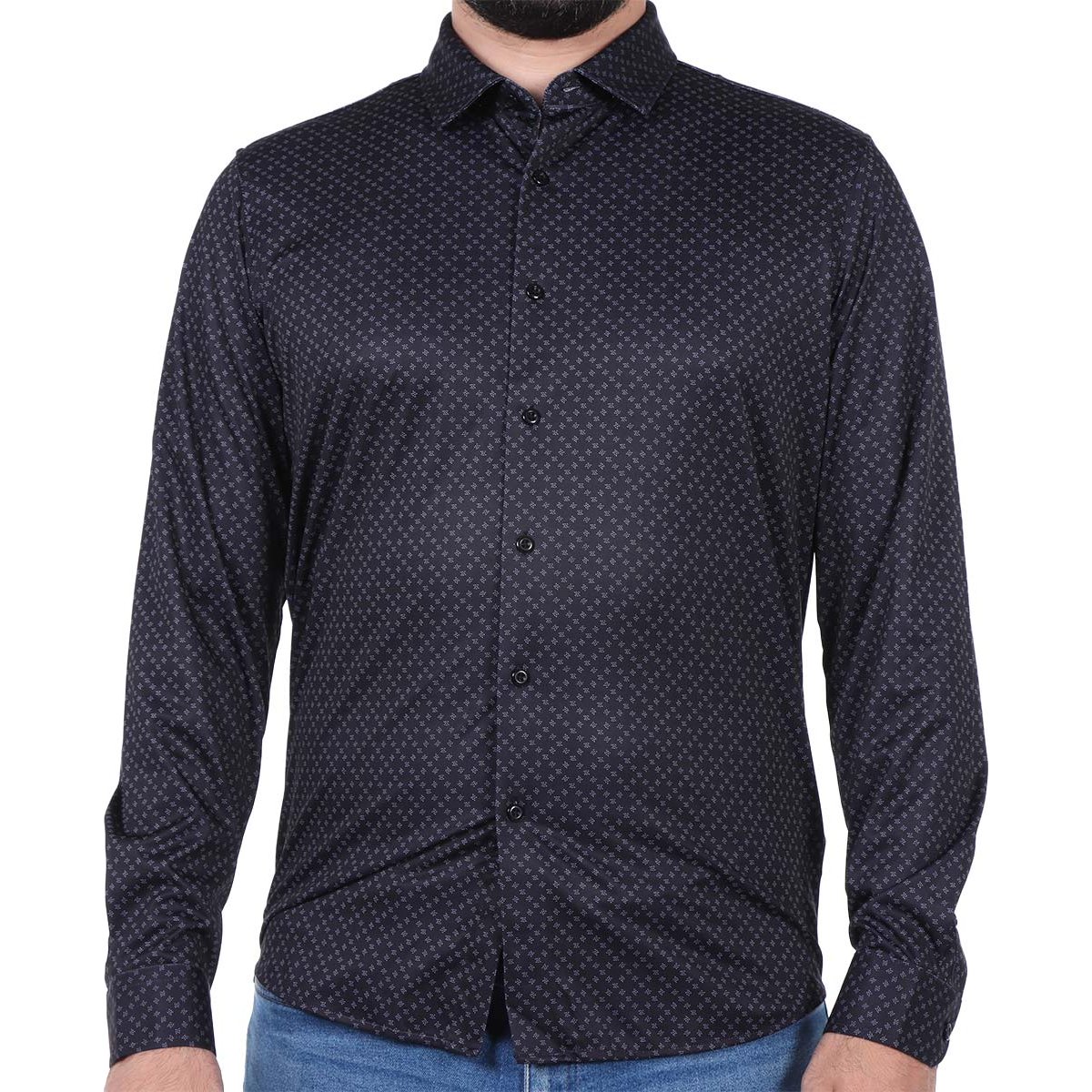 Camisa Estampada Manga Larga Ted Lapidus para Hombre