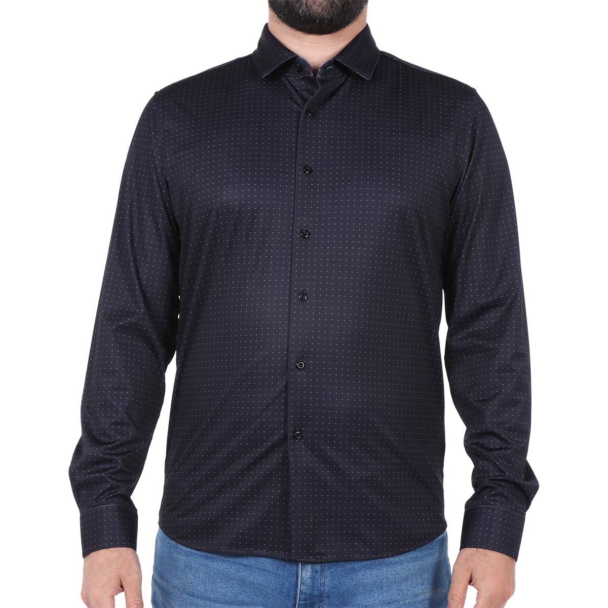 Camisa Estampada Manga Larga Ted Lapidus para Hombre