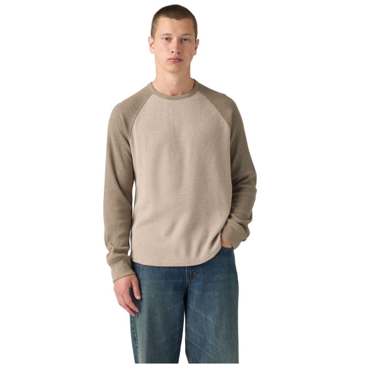 Levi’S® Playera Thermal Regular Fit Beige para Hombre