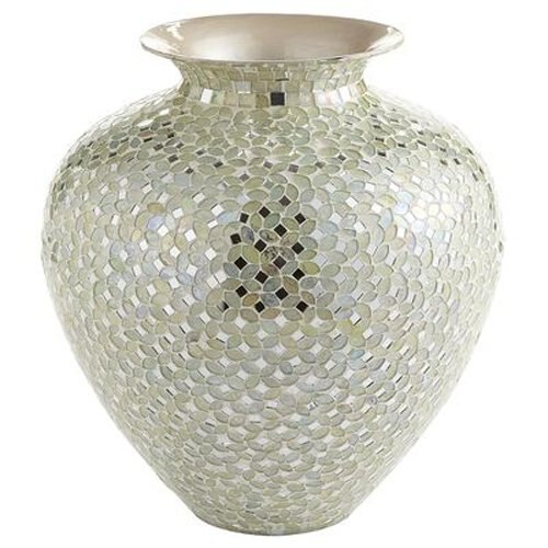 Vasija Mosaic White Silver Pier 1 Imports - Chico