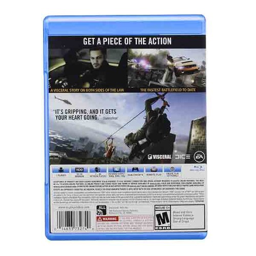 PS4 Juego Battlefield Hardline Para PlayStation 4