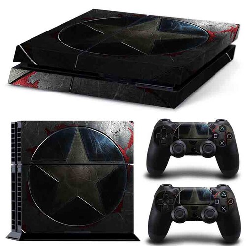PS4 Skin Estampas Para PlayStation 4 (Capitan america)
